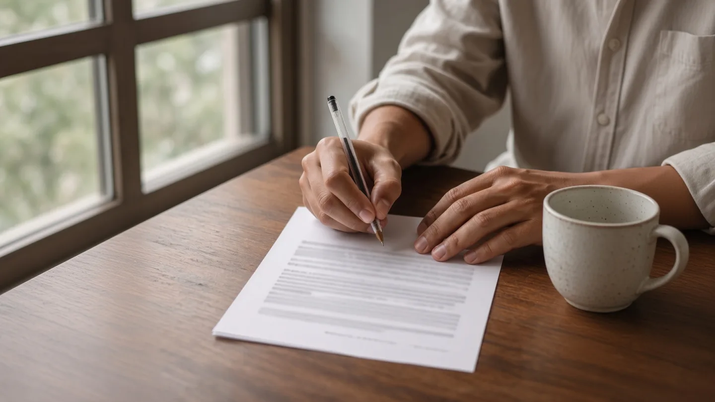 Assinatura de contrato